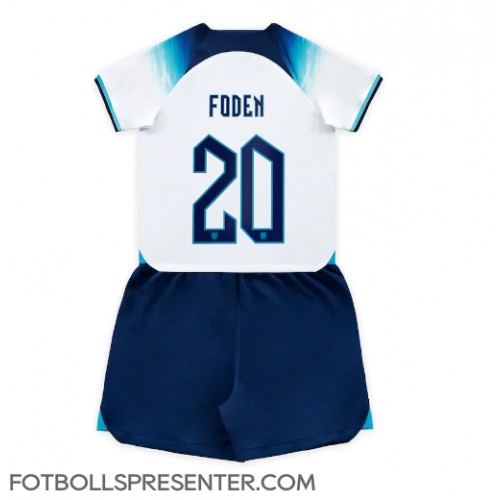 England Phil Foden #20 Hemmatröja Barn VM 2022 Kortärmad (+ korta byxor)